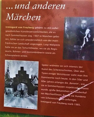 Willis Schneckenweg in Sommerhausen - Tafel über Märchen aus Sommerhausen2