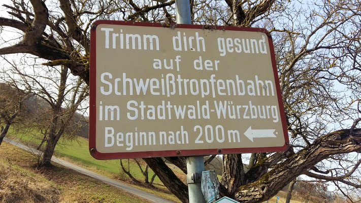 Auf dem Trimm-dich-Pfad Würzburg