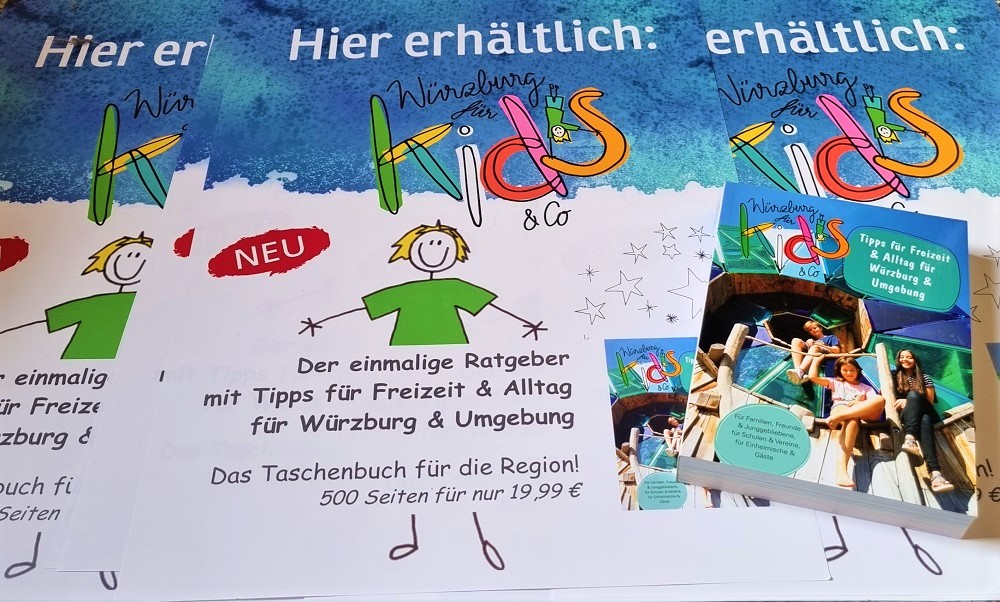 Plakate zum Buch Wuerzburg fuer Kids und Co