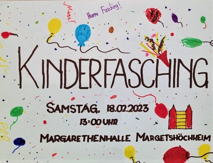 Fasching 2023 mit Kindern in und um Würzburg - kinderfasching margetshöchheim