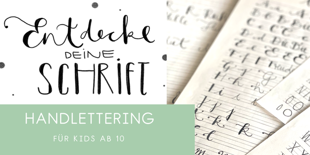 handlettering für kids
