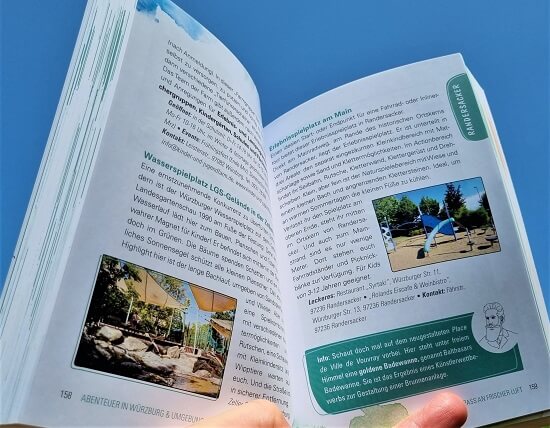 Wasserspielplätze in und um Würzburg - im Buch "Würzburg für Kids & Co"