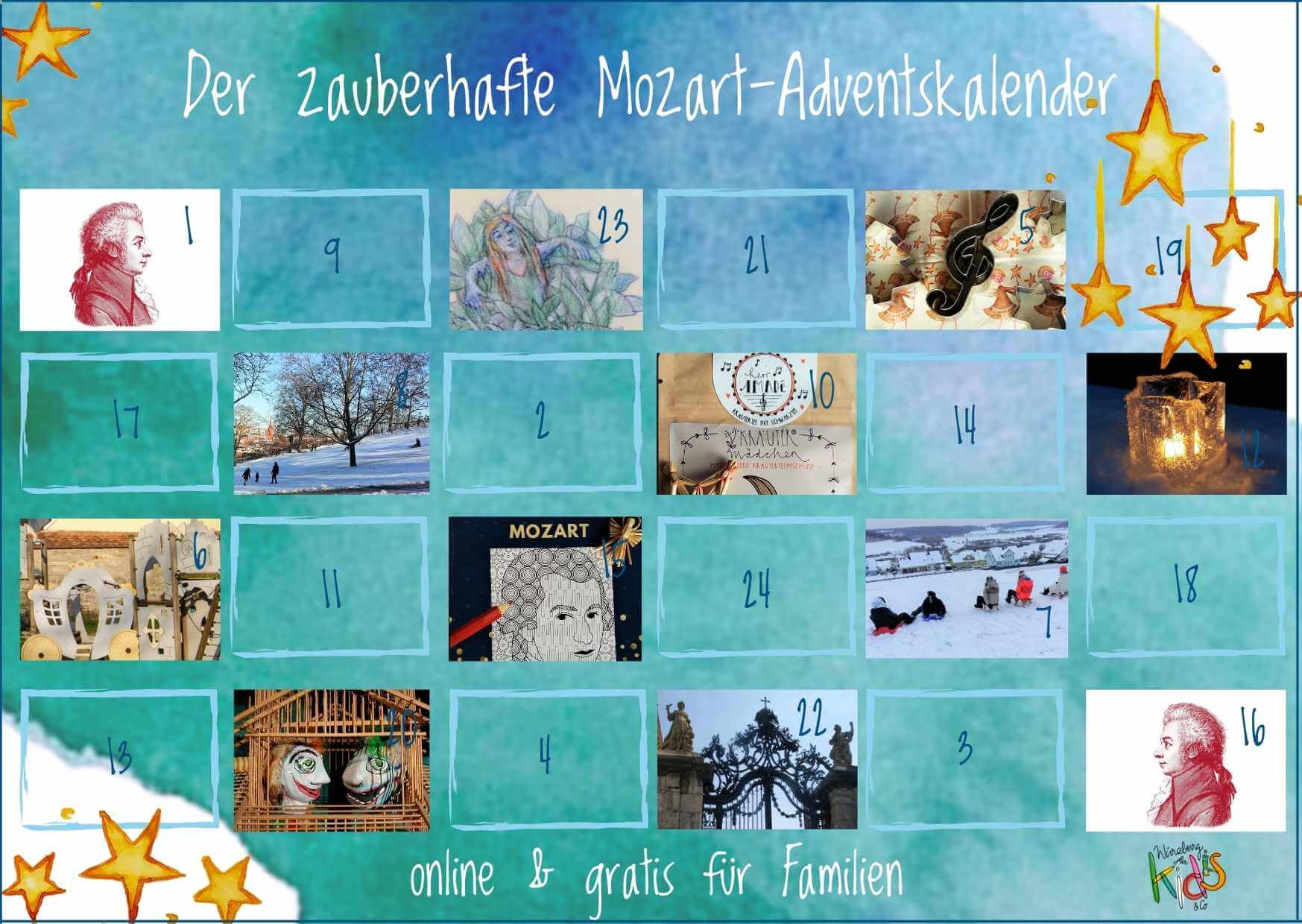 Der Mozart-Adventskalender vom Würzburg für Kids Verlag