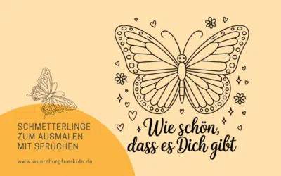 50 Schmetterlinge mit Sprüchen und Mandalas – ein Malbuch, das nicht nur Kids lieben