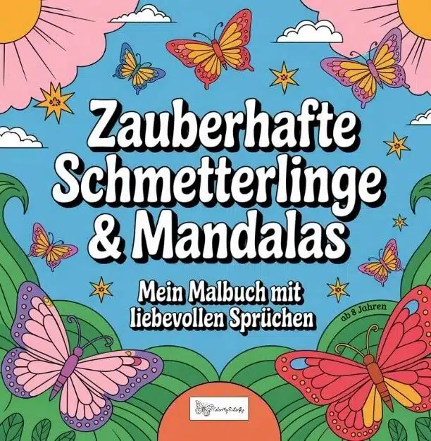 Mein Schmetterlingsmalbuch mit Sprüchen: das Cover