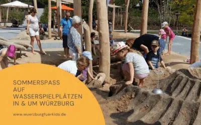 Matschen und Toben: Mehr als 17 Wasserspielplätze in und um Würzburg, die Kids begeistern
