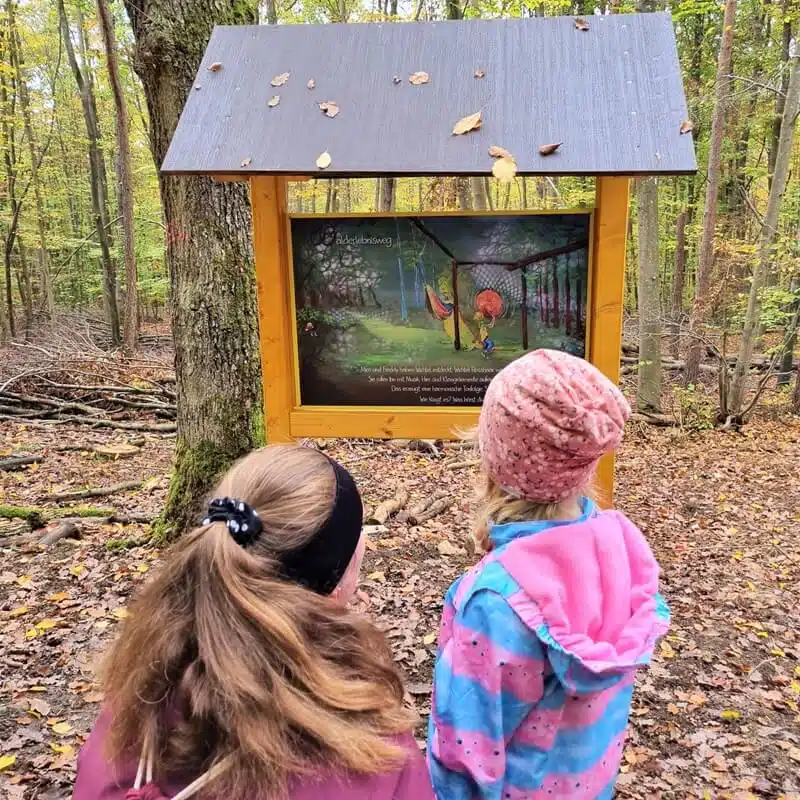 Walderlebnisweg Greußenheim - Klangstation-Schild - Foto-Sigute Wosch-klein(1)